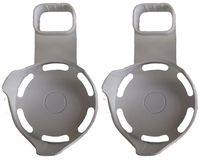 Echo Dot Holder Outlet Wall Mount Hanger Stand for Alexa Echo Dot 2nd Generation Space-Saving Solution for Your Smart Home Speakers without Messy Wires or Screws, White, 2-Pack