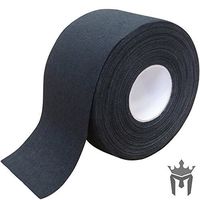 15Yd x 1.5" Meister Premium Athletic Trainer's Tape for Sports and Medical (50% Longer) - Black - 1 Roll