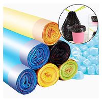 Y-only 4 Gallon Trash Bags Drawstring,4-Gallon Small Trash Bag,Small Organic Trash Bags Recycling Degradable, Green Garbage Bags Compostable for Kitchen Bathroom Office Car