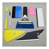 8 PCS Car Window Tint Wrapping Vinyl Tools 3M Squeegee Scraper Applicator Kits