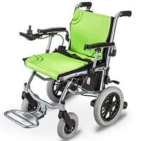 Light Wheelchair, Electric Wheelchair Opens/Folds in 1 Second, The Smallest Electric Seat Drive with Electric Or Manual Wheelchair, Suitable for The Elderly