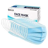 (50 PCS) Disposable Face Cover Mouth Cover - Thick 3-Layer Breathable and Comfortable Earloop - Anti Dust