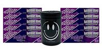 Herb Airtight Container Fresh Kettle with Juicy Jay's BlackBerry Brandy 1.25 Flavored Hemp Rolling Papers 10 Count DC Crafts Nation- Happy Face