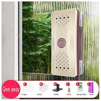 LXLTL Double-Sided Magnetic Window Cleaner, Glass Cleaning Brush Glass Wiper Household Cleaning Tools with Anti-Falling Rope,B,5~25mm