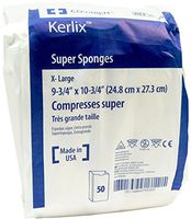 Covidien 6035 KERLIX Super Sponges Non-sterile 9 3/4 "x 10 (Pack of 50)