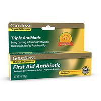 GoodSense First Aid Antibiotic Ointment, Triple Antibiotic for Infection Protection for Burns, Cuts and Scrapes, 1 Ounce