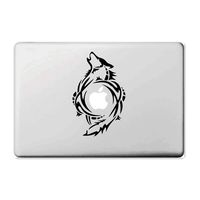 LSDMY Removable Vinyl Wolf Graphic Decal Sticker Skin for Apple MacBook Pro/MacBook Air (for MacBook Pro/Air 13inch)