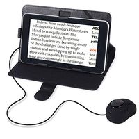 7-Inch LCD Video Magnifier Portable Electronic Visual Aid 20X Zoom, 12 Color Modes, AV/TV Output, Image Freeze, for Low Vision, Color Blindness, Macular Degeneration