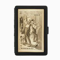 Perfection In Style Black Color Metal Cigarette Case D-135 A Hot Old Time Who Moved That Key Hole