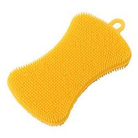 Underleaf Household Silicone Dishwashing Brush Scrubber HOT SALE Red NEW Yellow Pot Brush Kitchen Cleaning