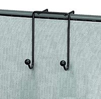 New High Strength! Cubicle Wire Double Coat Hook (4 Pack)