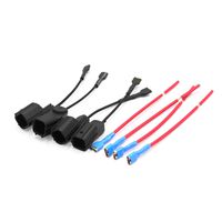 uxcell 4Pcs Plastic Car Horn Speaker Adapter Wiring Harness Pigtail Socket for Honda