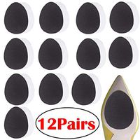 12 Pairs Self-Adhesive Non-Skid Shoe Pads Anti Slip Shoe Grips for Shoes, Anti-Shedding Skid Proof Rubber Sole Protectors