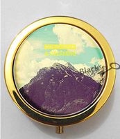 BlackKey Never Stop Exploring & Dreaming 3-Compartment Decorative Pocket Gift Box Case Organizer for Pill, Color 2 -926