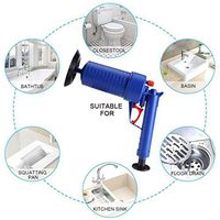 Feriay Manual Air Power Drain High Pressure Powerful Manual Cleaner Pump Toilet Plungers & Holders