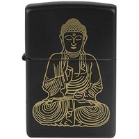 Zippo "The Enlightened One Buddha Black Matte Windproof Pocket Lighter