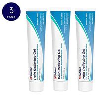 Safetec Pain Relieving Gel 4oz Tube - Topical Pain Reliever for Muscle and Joints (Pack of 3 Tubes)
