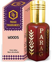 Parag Fragrances Woods Attar 1 Tola / 12ml (Crystal Series) (Limited Time Launching Offer Pack) Natural Distiled Attar/Alcohol Free Attar/Long Lasting Attar