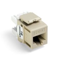Leviton 61110-JI6 eXtreme Cat 6 QuickPort Connector, Kitted with Jack Rapid Tool, 150-Pack, Ivory