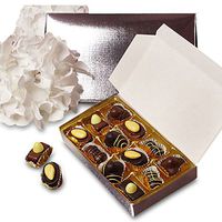 Silver Candy Boxes with Tuck Top Lid | Quantity: 200 | Width: 5 3/4"