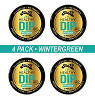 TeaZa Herbal Energy Pouches - Wintergreen with Caffeine - 4 Cans - Nicotine-Free and Tobacco-Free Herbal Snuff - Great Tasting & Refreshing Tobacco Alternative