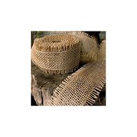 2.5" Burlap Ribbon Fringe Edge 10 Yard roll