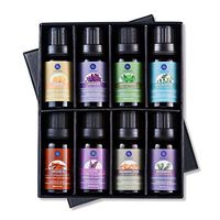 Lagunamoon Essential Oils  Top 8 Gift Set Pure Essential Oils Gift Set for Diffuser, Humidifier, Massage, Aromatherapy, Skin & Hair Care
