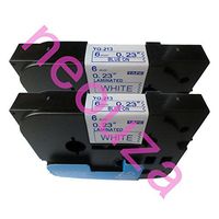 NEOUZA 2PK Compatible for Brother P-Touch Laminated Tze Tz Label Tape Cartridge 6mm x 8m (TZe-213 Blue on White)