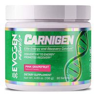 EVOGEN CARNIGEN Naturals, Carnitine Fat Burning Powder, Carnitine Tartrate, Acetyl-l-carnitine, Carnitine Orotate, Carnitine Fumarate, Bioperine (Pink Grapefruit)