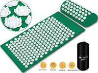 Lotus Acupressure Mat and Neck Pillow Set Back and Neck Pain Relief,Include Yoga Acupuncture Mat + Pillow + Backpack for Relieves Stress,Sciatic,Insomnia,Trigger Relaxation Therapy