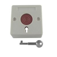 uxcell® DC 12V Square Home Office Emergency Panic Button Ash-colored