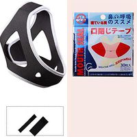 YI KUI Anti Snoring Chin Strap, Comfortable Adjustable Stop Snoring Devices, Non-Odour Fabric Snore Stopper for Men and Women,Gray,L