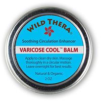 Wild Thera Herbal Varicose Vein Treatment. Vein Cream for Spider Veins, Edema, Nerve Pain, Leg Pain. Arnica & Horse Chestnut Co-therapy for Compression Socks, Compression Shorts & Diabetic Socks.