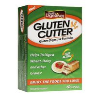 Healthy Natural Systems Healthy Digestives Gluten Cutter, Capsules-60 ea