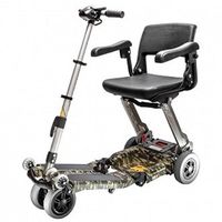 Free Rider USA - Luggie Elite - Compact Lightweight Foldable Scooter - 4-Wheel - Camouflage