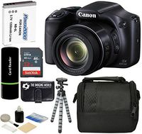 Canon PowerShot SX530 HS 16MP Super 50x Optical Zoom is 1080p HD Video CMOS Digital Camera + Case + Spare Battery + Tripod + 32GB Deluxe Accessories Bundle