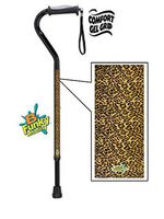 Gel Grip Walking Cane Leopard Print