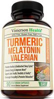 Turmeric Curcumin Melatonin Valerian Supplement. Ginger L Theanine Cinnamon Bioperine. Sleep Aid, Antioxidant Properties for Occasional Joint Pain Relief, Supports Inflammatory Response. (90)