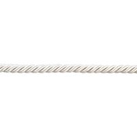 Cord Polyester Without Lip, 3/8-Inch, White
