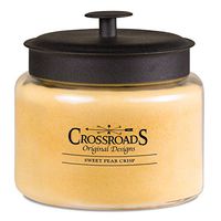 Crossroads Sweet Pear Crisp Scented 4-Wick Candle, 64 Ounce