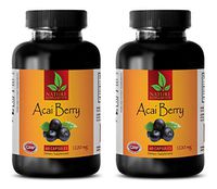 Heart Health Vitamins - Dietary Supplement - ACAI Berry 1200 MG - acai Berry Supplement (2 Bottles 120 Capsules)
