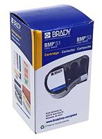 Brady MC-1500-595-CL-BK Vinyl B-595 Black on Clear Label Maker Cartridge, 20' Width x 1-1/2" Height, For BMP51/BMP53 Printers