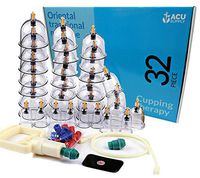 32 Piece Vacuum Cupping Therapy Set - Vacuum Cupping Set for Home Use - Cellulite Cups with Self Hand Pump- for Natural Pain and Stress Relief