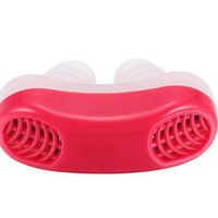 Jenny.Ben Silicone Anti Snore Nasal Dilator Stop Snoring Nose Clip Tray Sleeping Aid Apnea Device Red