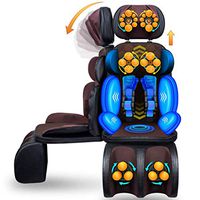 CHENXIU Shiatsu Neck and Back Massage Cushion with Heat & 3D Deep Kneading, Pressing, Rolling and Vibrating Massager Chair Pad - Relieve Muscle Pain for Home, Office & Car Use