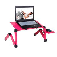 ASOBIMONO Laptop Stands Adjustable Holder with Mouse Shelves, Portable Notebook Computer Desktop Holders for Lap, Trucks, Vehicles, Bed and Sofa(US Stock)
