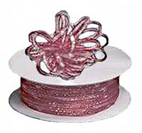 3mm-1/8" Organza Pull Bow Ribbon Mauve 50yd