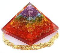 Orgone Pyramid - Healing Crystal based Orgonite Pyramid with Orgone Energy for Emf Protection - meditation - balancing chakra