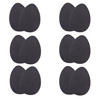 BESTOMZ 6 Pairs of Self-Adhesive High Heel Sole Protectors Rubber Anti Slip Shoe Pads Stickers Non Slip Shoe Grips for Men and Women Matte Surface (Black)