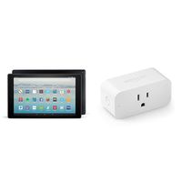 Fire HD 10 Tablet (10" Full HD Display, Alexa Hands-Free, 64 GB, Black) with Amazon Smart Plug